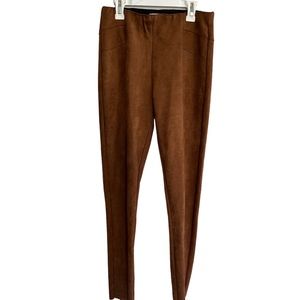 Suede leggings